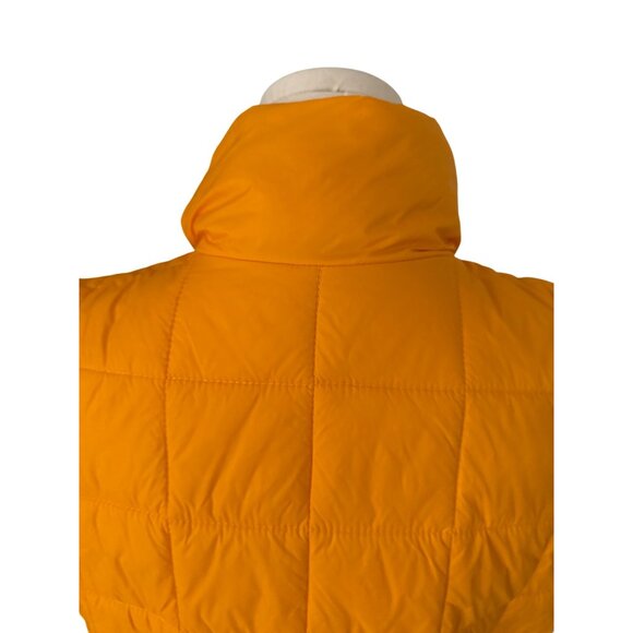 2/$30 Zara XS-S Orange Quilted Puffer Vest Jacket - Picture 13 of 15